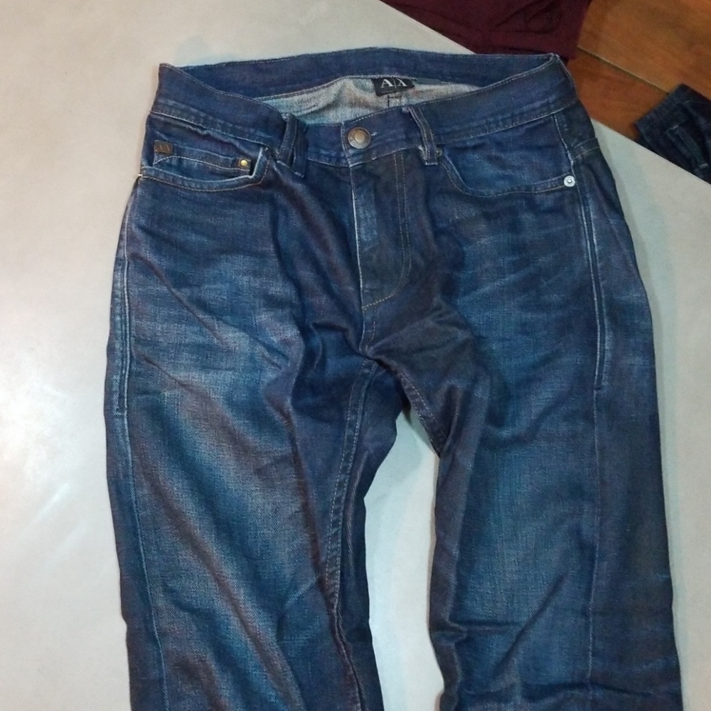 Armani Exchange straight dark blue jeans 29x29
